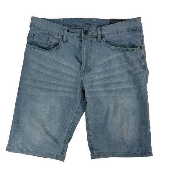 Buffalo David Bitton Evan X Denim Bermuda Jean Shorts Mens Size 34 - Picture 1 of 7